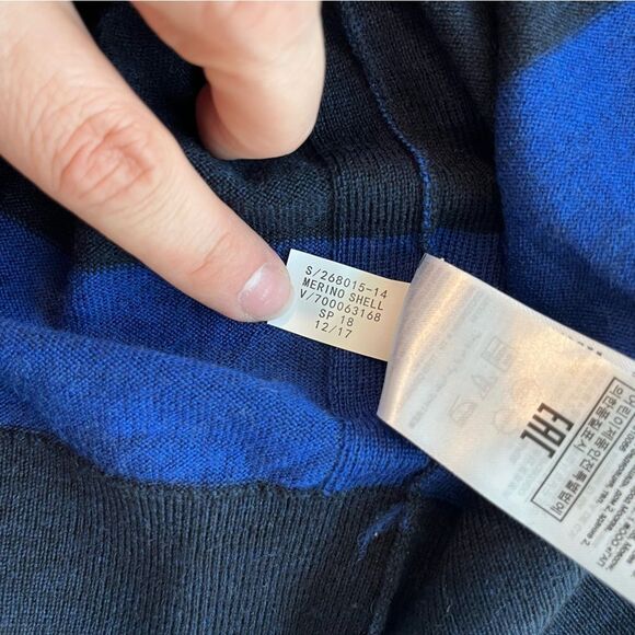 Banana Republic Stripe 100% Merino Wool Top - Size S - Picture 5 of 5